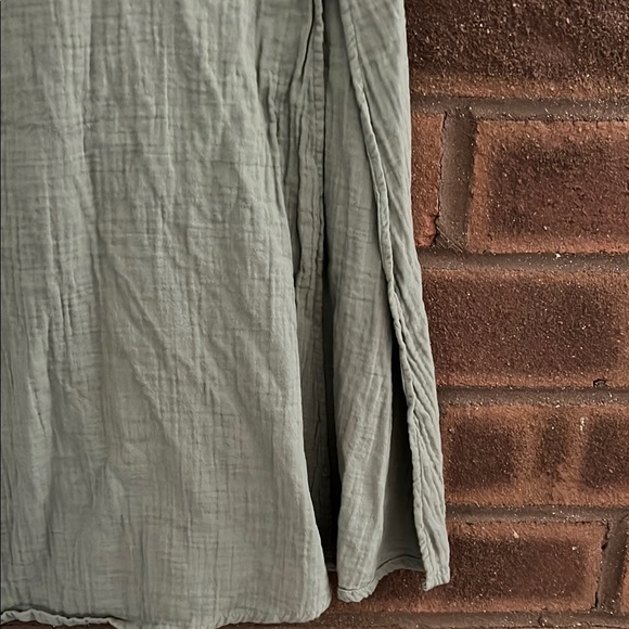 Caslon Green Midi A-Line Skirt with Slit - Picture 6 of 6